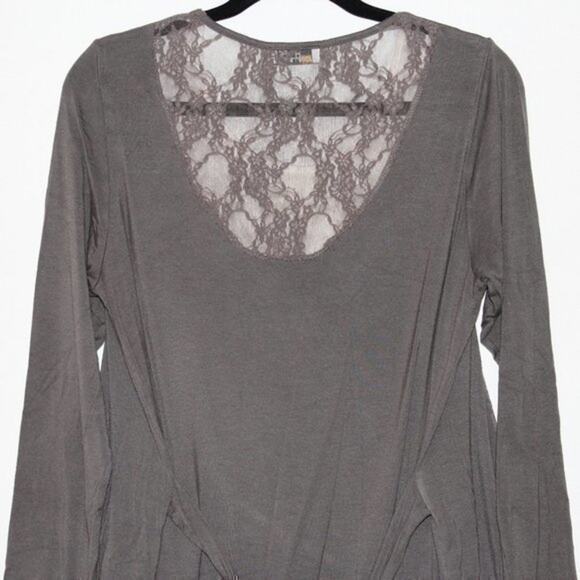 Gray Connected Cardigan and Shirt Size Large - Picture 3 of 4